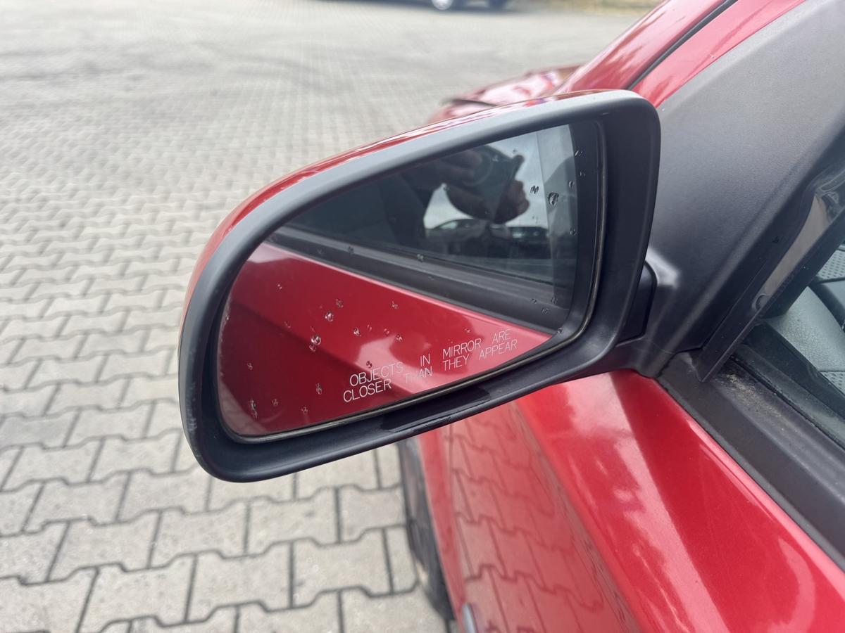 Chevrolet Aveo LT original Au&szlig;enspiegel links 06U Flame Red Metallic elektrisch verstellbar und heizbar Bj.2007